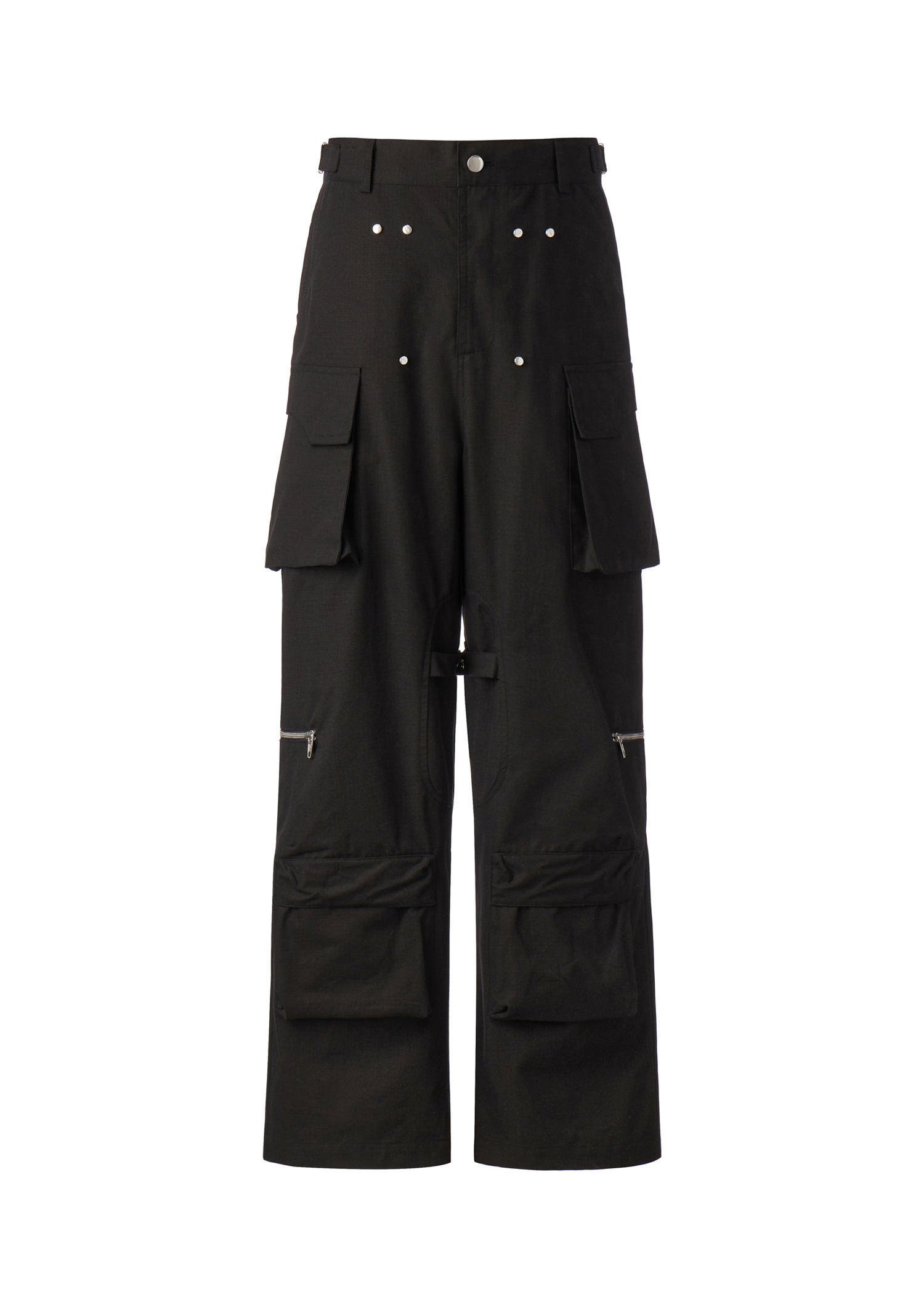 004-23 multi-pocket pants - black