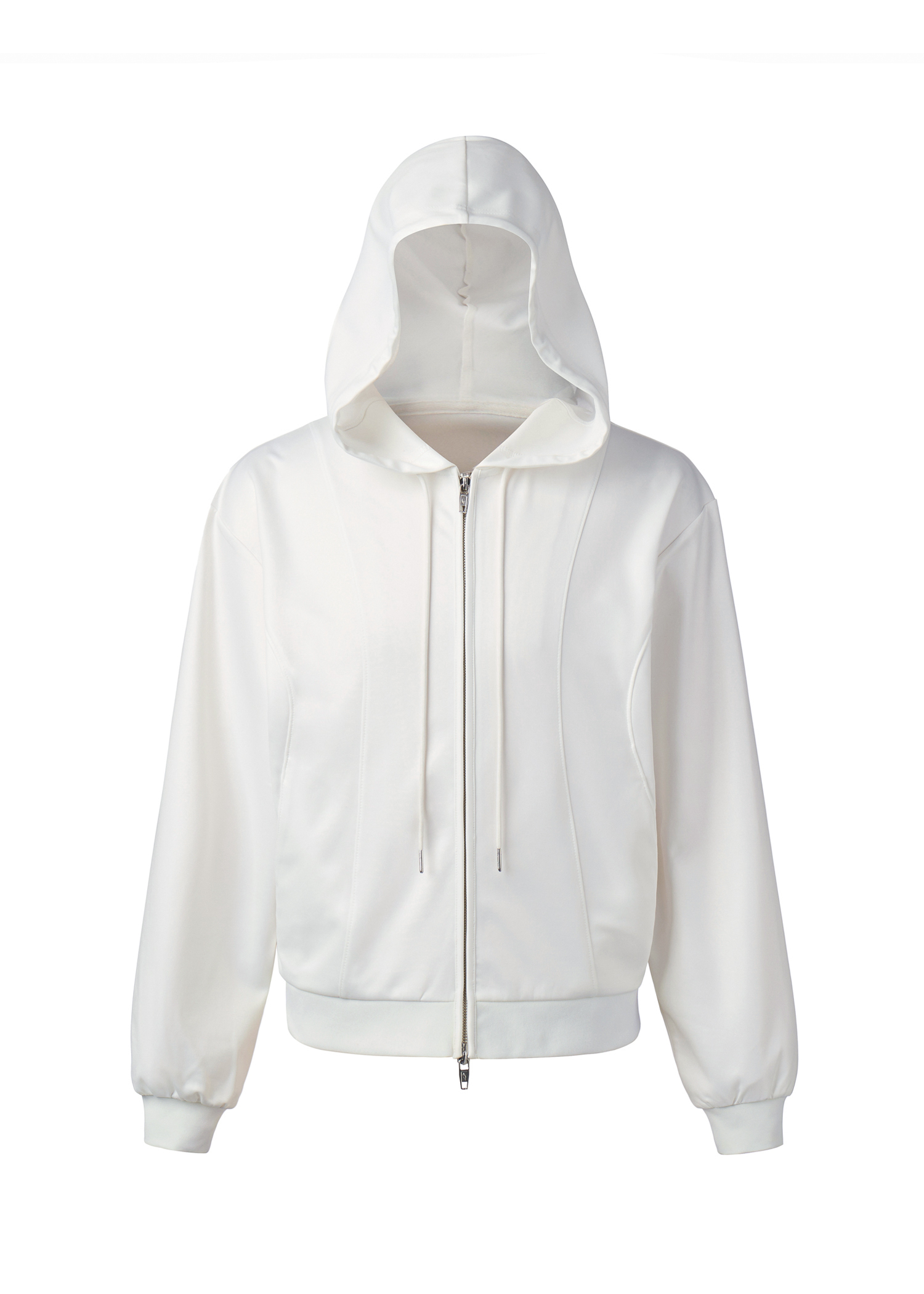 004-23 athleisure zip-up hoodie - white
